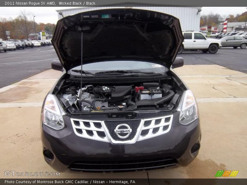 Wicked Black / Black 2011 Nissan Rogue SV AWD