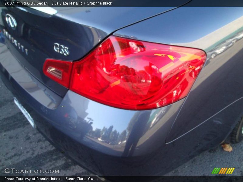 Blue Slate Metallic / Graphite Black 2007 Infiniti G 35 Sedan
