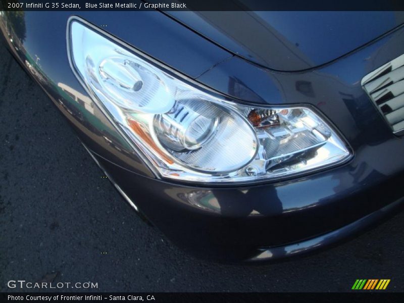 Blue Slate Metallic / Graphite Black 2007 Infiniti G 35 Sedan