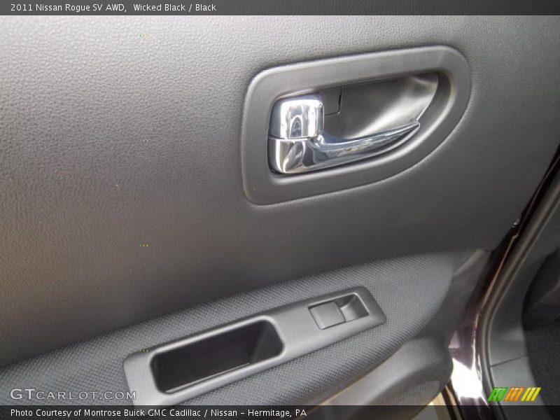 Wicked Black / Black 2011 Nissan Rogue SV AWD