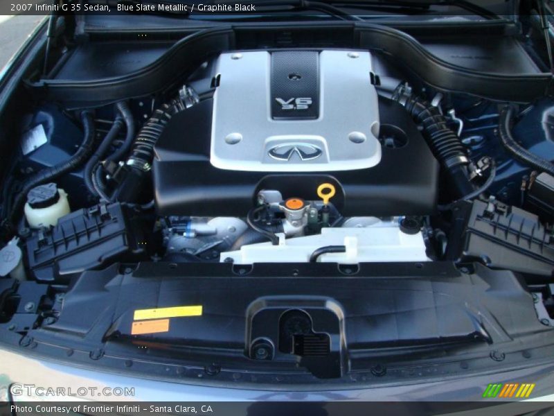 Blue Slate Metallic / Graphite Black 2007 Infiniti G 35 Sedan