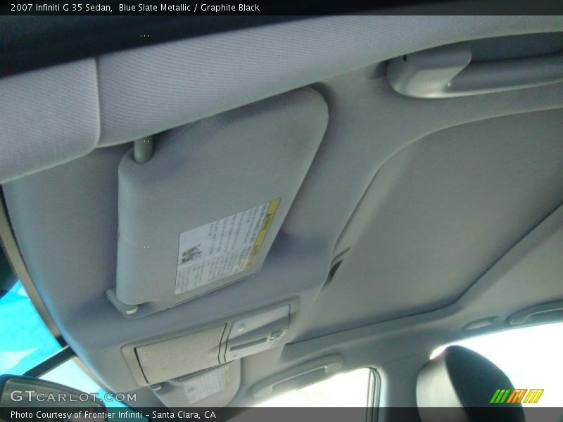 Blue Slate Metallic / Graphite Black 2007 Infiniti G 35 Sedan