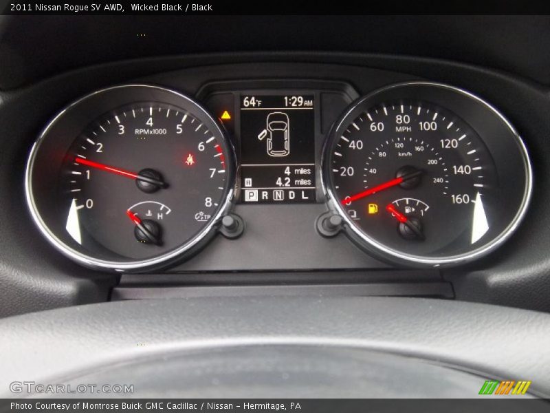  2011 Rogue SV AWD SV AWD Gauges