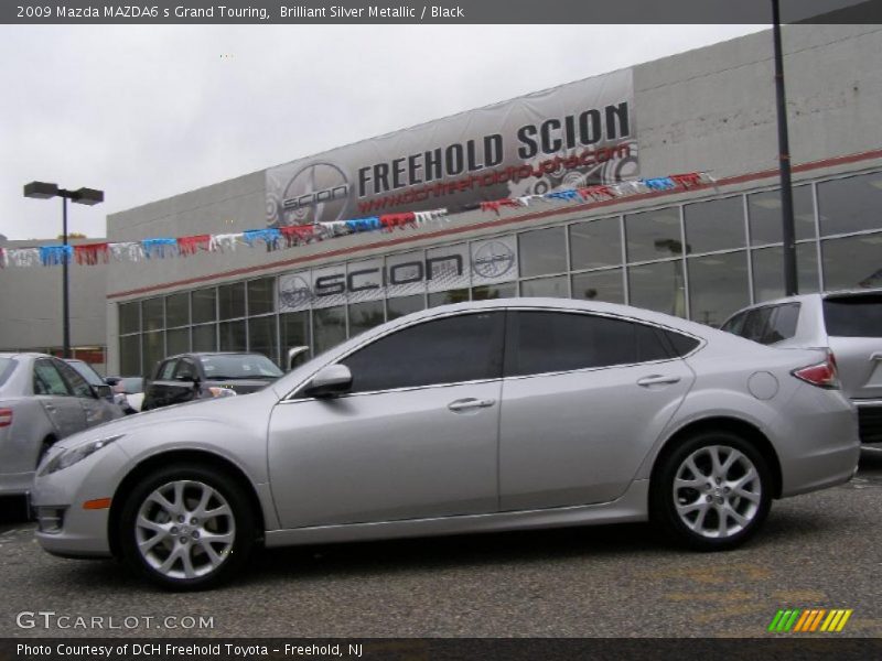 Brilliant Silver Metallic / Black 2009 Mazda MAZDA6 s Grand Touring
