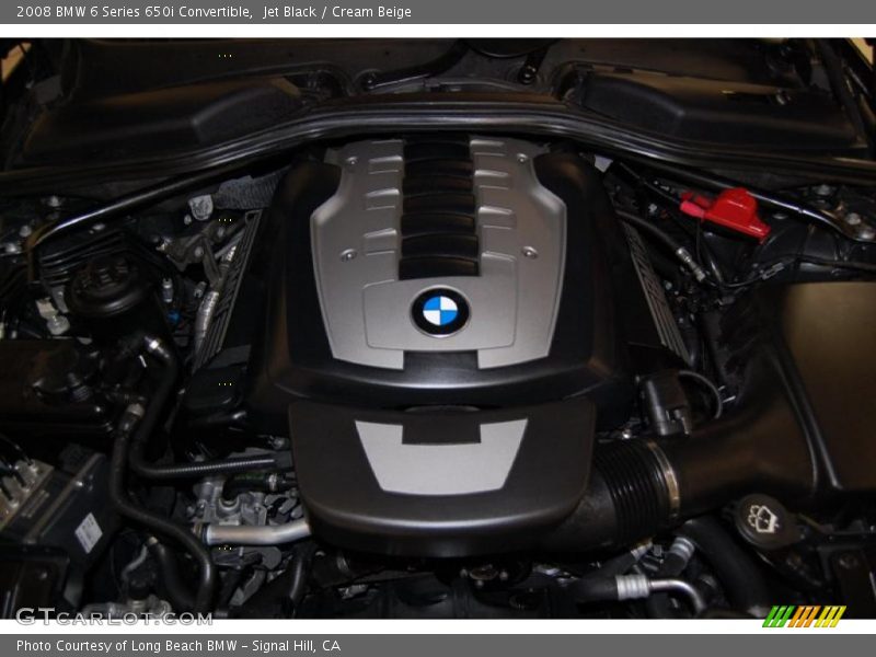 Jet Black / Cream Beige 2008 BMW 6 Series 650i Convertible