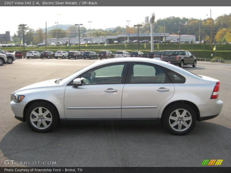 Electric Silver Metallic / Off-Black 2007 Volvo S40 2.4i