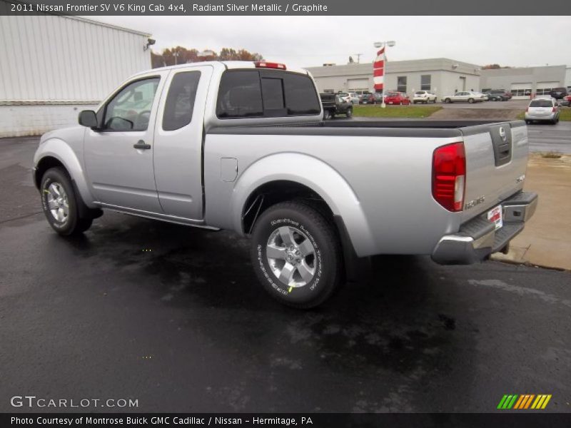 Radiant Silver Metallic / Graphite 2011 Nissan Frontier SV V6 King Cab 4x4