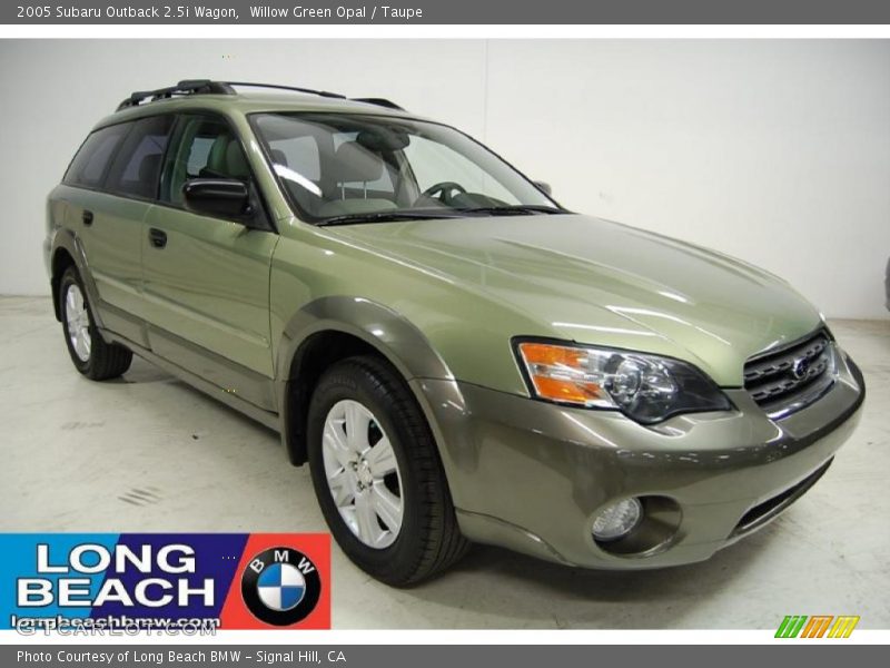 Willow Green Opal / Taupe 2005 Subaru Outback 2.5i Wagon