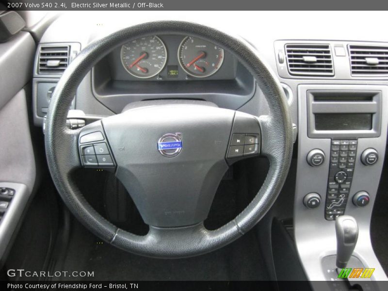 Electric Silver Metallic / Off-Black 2007 Volvo S40 2.4i