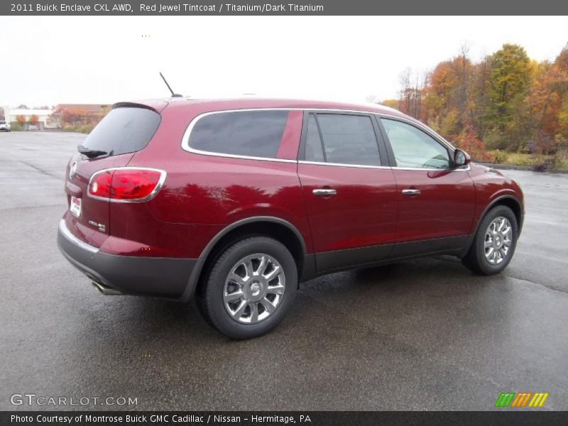 Red Jewel Tintcoat / Titanium/Dark Titanium 2011 Buick Enclave CXL AWD