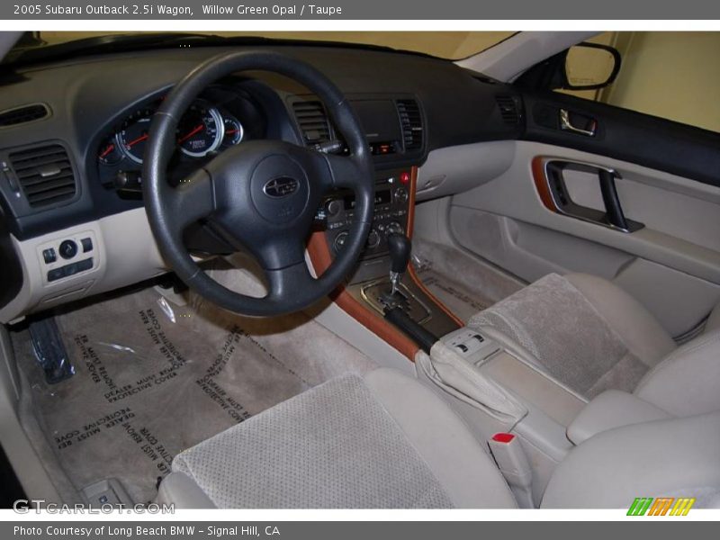  2005 Outback 2.5i Wagon Taupe Interior