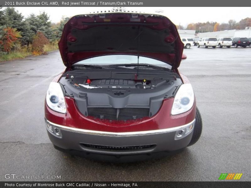 Red Jewel Tintcoat / Titanium/Dark Titanium 2011 Buick Enclave CXL AWD