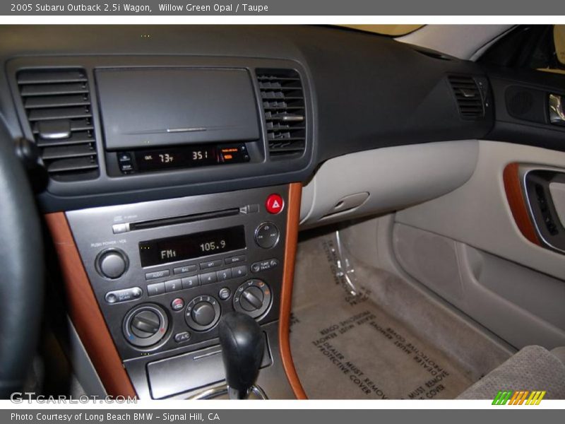 Willow Green Opal / Taupe 2005 Subaru Outback 2.5i Wagon