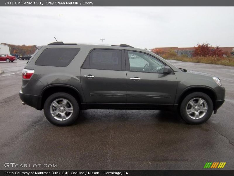 Gray Green Metallic / Ebony 2011 GMC Acadia SLE