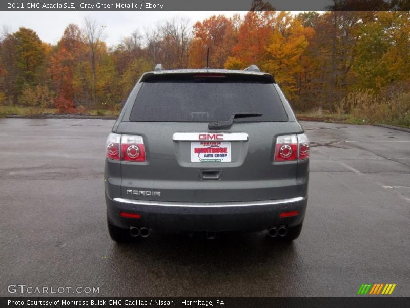 Gray Green Metallic / Ebony 2011 GMC Acadia SLE