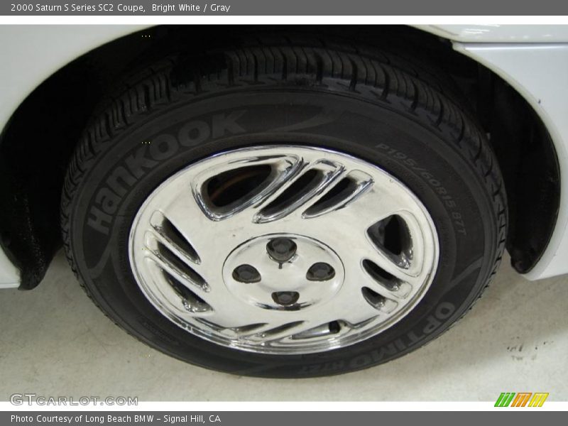 Bright White / Gray 2000 Saturn S Series SC2 Coupe