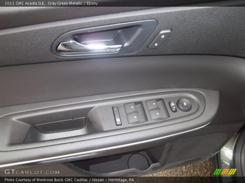 Gray Green Metallic / Ebony 2011 GMC Acadia SLE