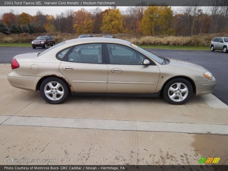 Harvest Gold Metallic / Medium Parchment 2001 Ford Taurus SES