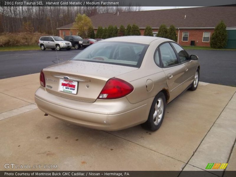 Harvest Gold Metallic / Medium Parchment 2001 Ford Taurus SES