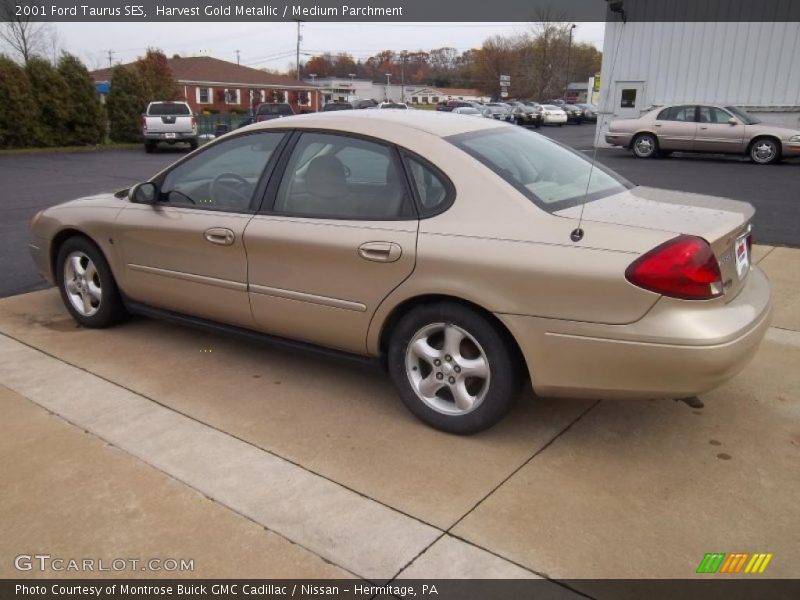 Harvest Gold Metallic / Medium Parchment 2001 Ford Taurus SES