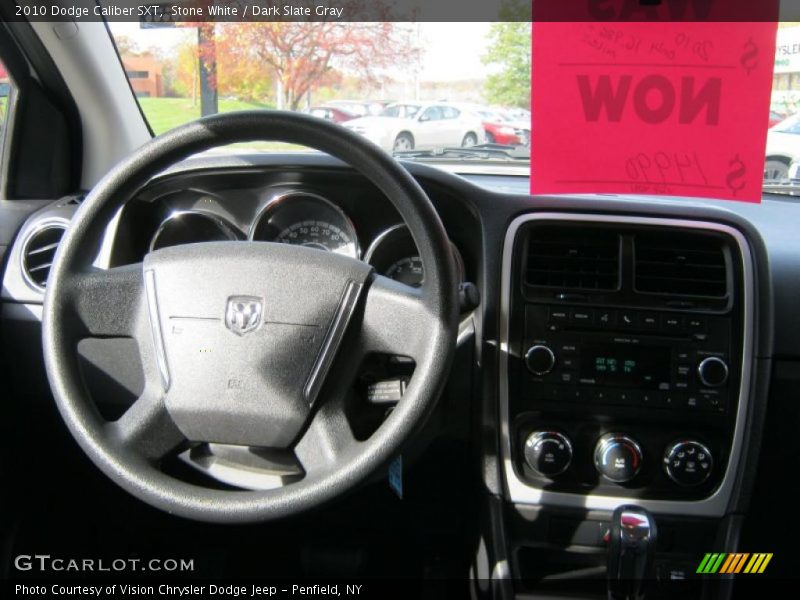 Stone White / Dark Slate Gray 2010 Dodge Caliber SXT