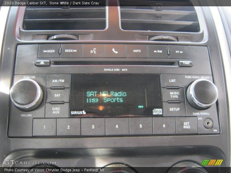 Stone White / Dark Slate Gray 2010 Dodge Caliber SXT