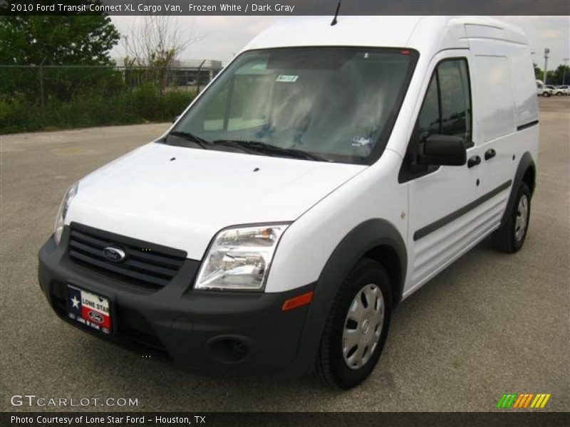 Frozen White / Dark Gray 2010 Ford Transit Connect XL Cargo Van