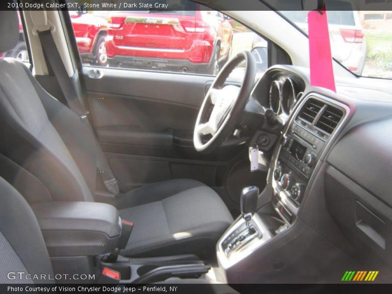 Stone White / Dark Slate Gray 2010 Dodge Caliber SXT