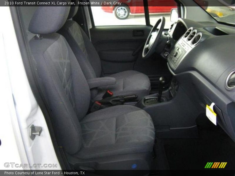 2010 Transit Connect XL Cargo Van Dark Gray Interior