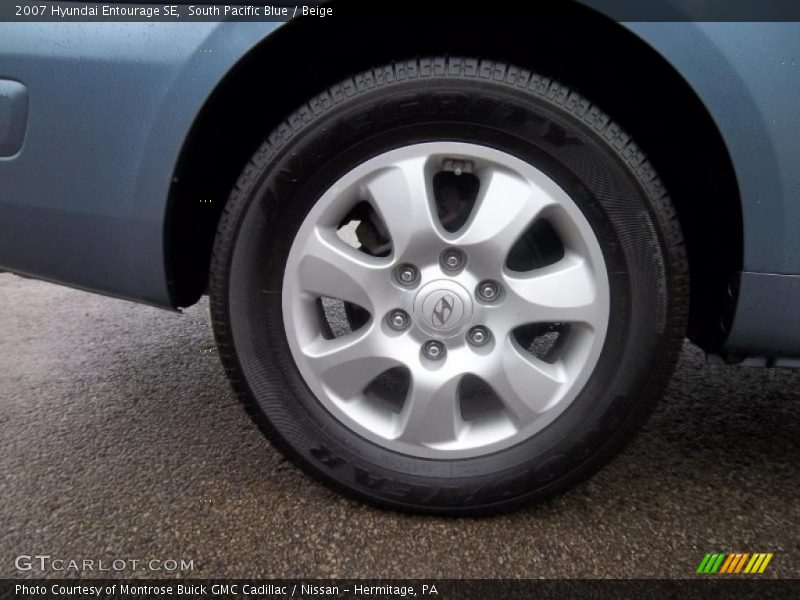 South Pacific Blue / Beige 2007 Hyundai Entourage SE
