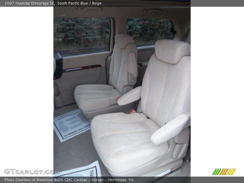 South Pacific Blue / Beige 2007 Hyundai Entourage SE