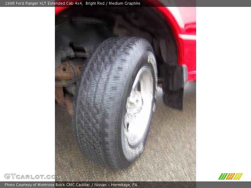 Bright Red / Medium Graphite 1998 Ford Ranger XLT Extended Cab 4x4