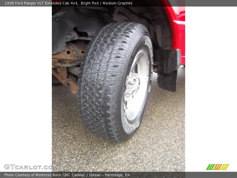 Bright Red / Medium Graphite 1998 Ford Ranger XLT Extended Cab 4x4