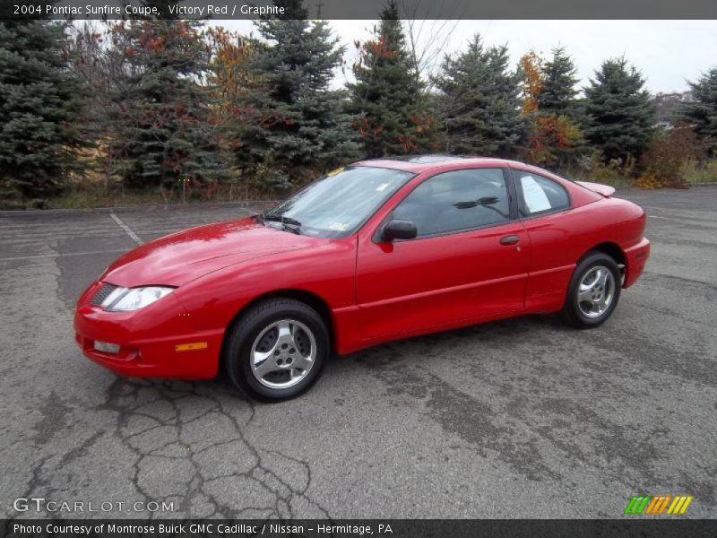 Victory Red / Graphite 2004 Pontiac Sunfire Coupe
