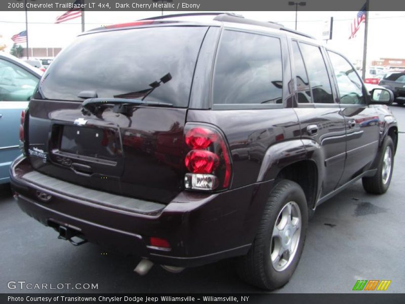 Dark Cherry Metallic / Ebony 2008 Chevrolet TrailBlazer LT 4x4