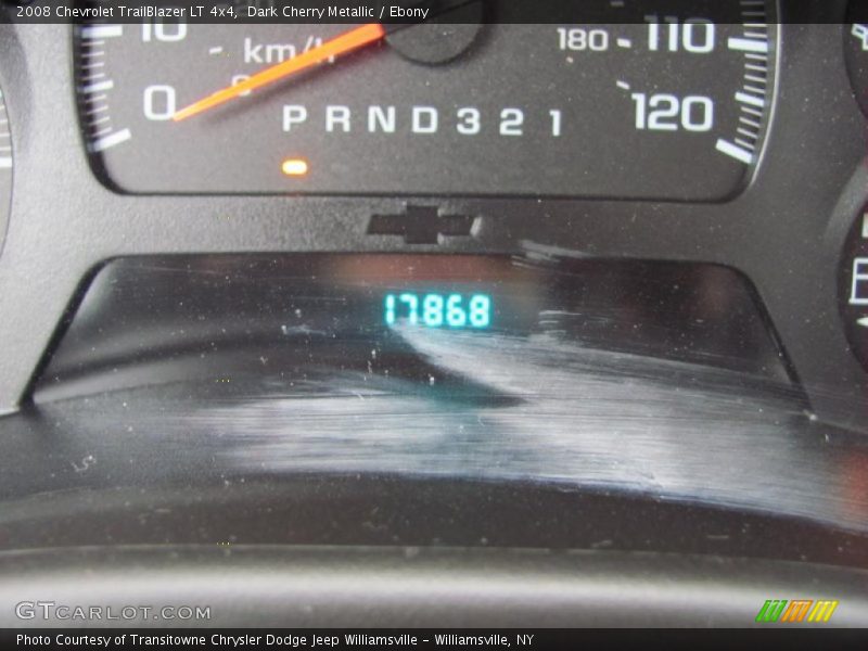 Dark Cherry Metallic / Ebony 2008 Chevrolet TrailBlazer LT 4x4