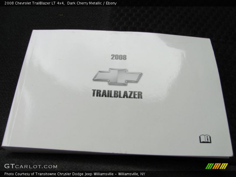 Dark Cherry Metallic / Ebony 2008 Chevrolet TrailBlazer LT 4x4