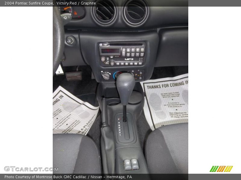 2004 Sunfire Coupe 4 Speed Automatic Shifter