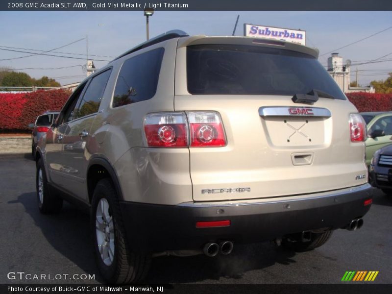 Gold Mist Metallic / Light Titanium 2008 GMC Acadia SLT AWD