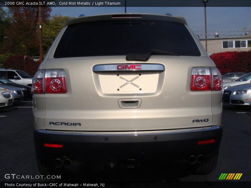 Gold Mist Metallic / Light Titanium 2008 GMC Acadia SLT AWD