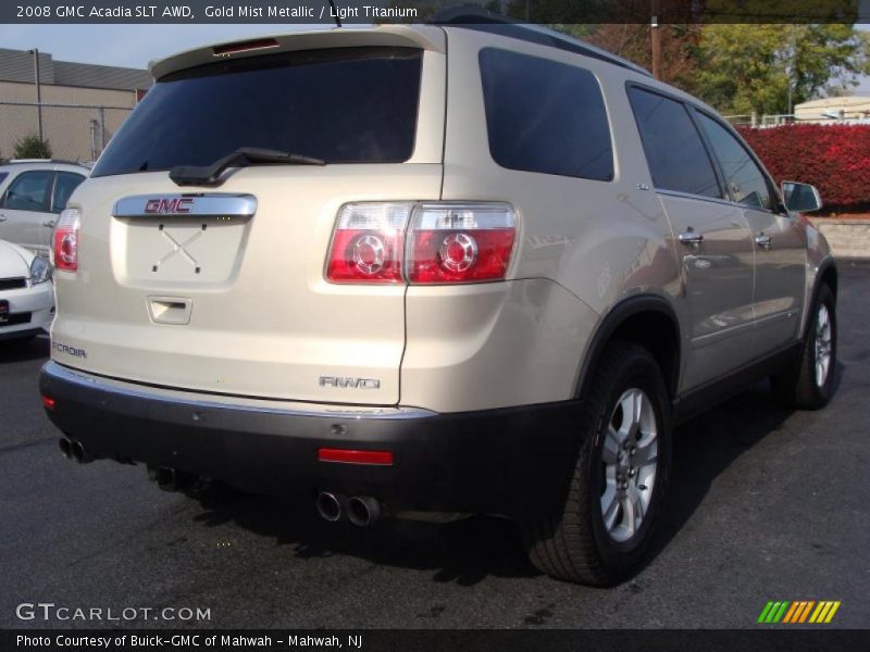 Gold Mist Metallic / Light Titanium 2008 GMC Acadia SLT AWD