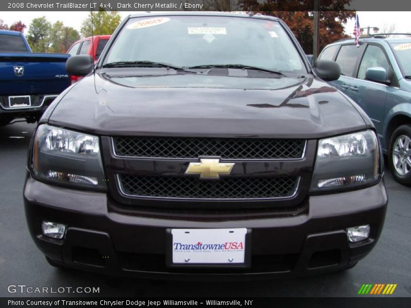 Dark Cherry Metallic / Ebony 2008 Chevrolet TrailBlazer LT 4x4