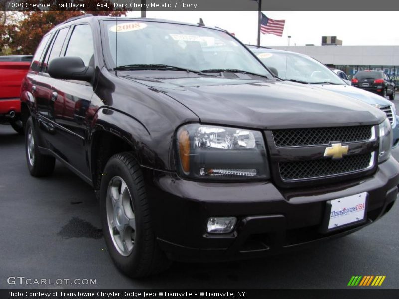 Dark Cherry Metallic / Ebony 2008 Chevrolet TrailBlazer LT 4x4