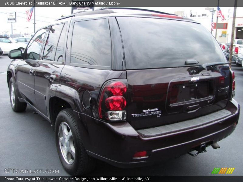 Dark Cherry Metallic / Ebony 2008 Chevrolet TrailBlazer LT 4x4