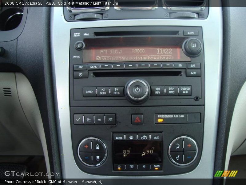 Gold Mist Metallic / Light Titanium 2008 GMC Acadia SLT AWD