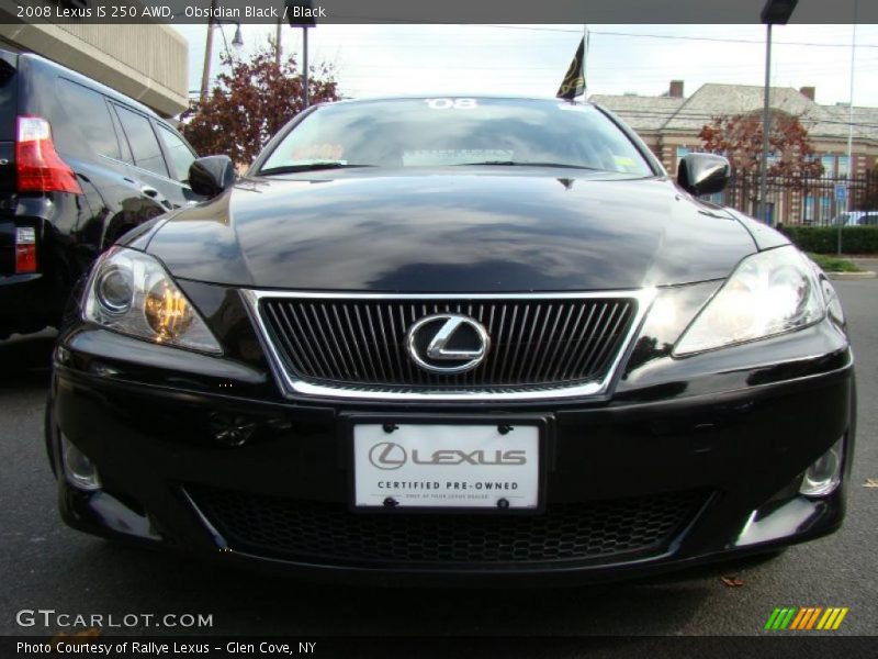 Obsidian Black / Black 2008 Lexus IS 250 AWD