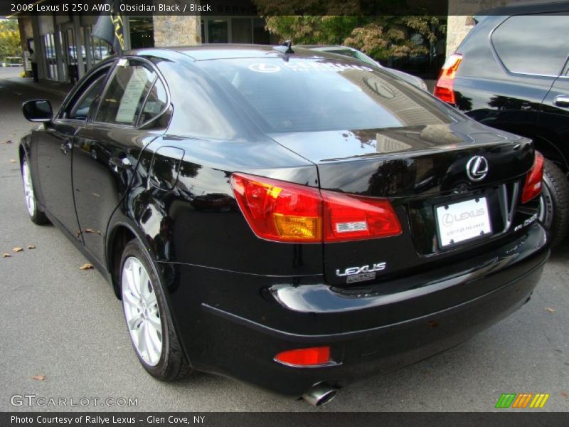 Obsidian Black / Black 2008 Lexus IS 250 AWD