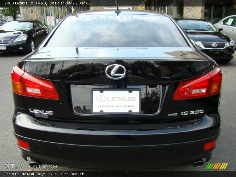 Obsidian Black / Black 2008 Lexus IS 250 AWD