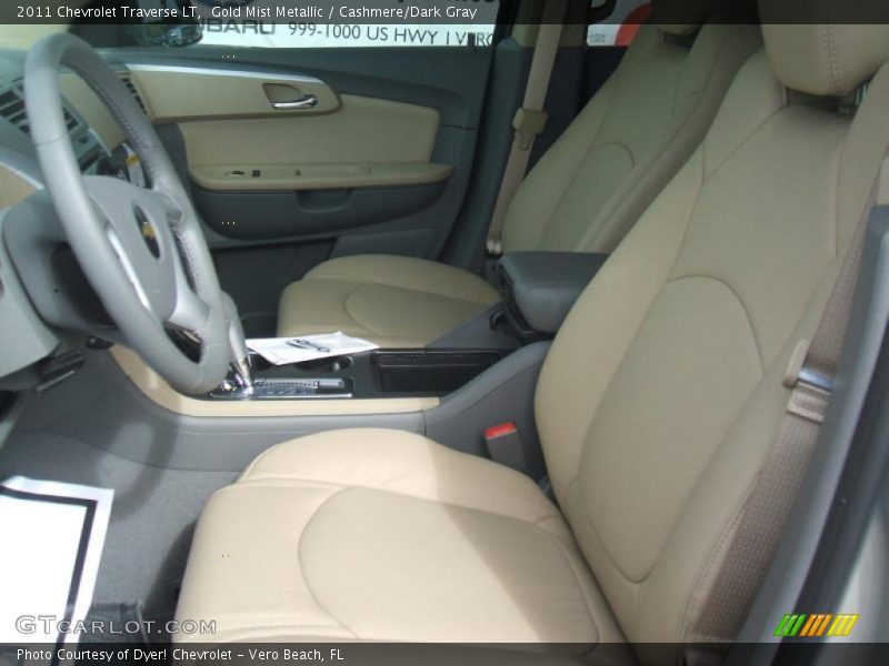  2011 Traverse LT Cashmere/Dark Gray Interior