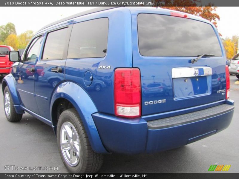 Deep Water Blue Pearl / Dark Slate Gray/Light Slate Gray 2010 Dodge Nitro SXT 4x4